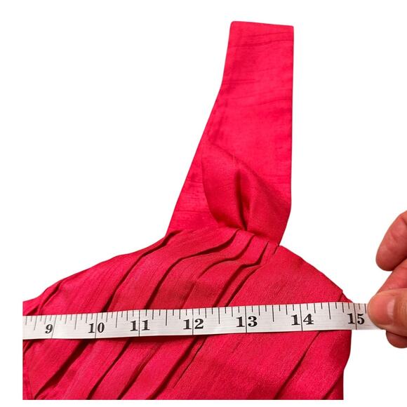 Aritzia Wilfred Rhapsody Cropped Blouse Fuschia Pink, size 4 - Picture 5 of 11